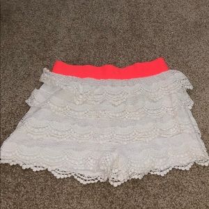 Lace shorts (size 10-12)